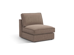Canapea modulara maro deschis din textil pentru 1 persoana Pola Micadoni