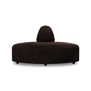 Canapea modulara maro espresso din catifea 94 cm Jax Angle HKliving