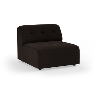 Canapea modulara maro espresso din catifea 94 cm Vint Middle HKliving