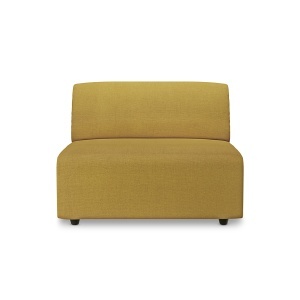 Canapea modulara ocru din textil 89 cm Jax Middle HKliving