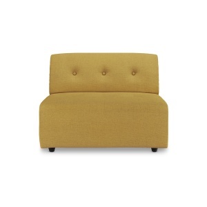 Canapea modulara ocru din textil 94 cm Vint Middle HKliving