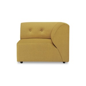 Canapea modulara ocru din textil 94 cm Vint Right HKliving