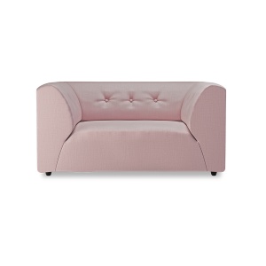 Canapea modulara roz din textil 148 cm Vint Loveseat HKliving
