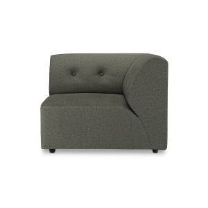 Canapea modulara verde army din bumbac 94 cm Vint Right HKliving