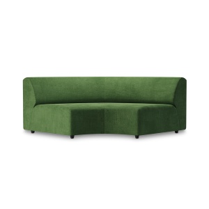 Canapea modulara verde din catifea 208 cm Jax Element Round HKliving