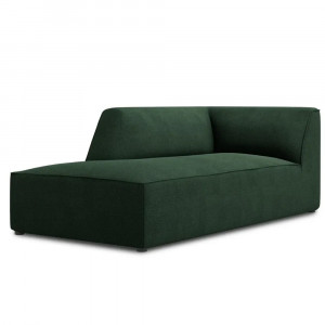 Canapea modulara verde din textil pentru 2 persoane Ruby Left Micadoni