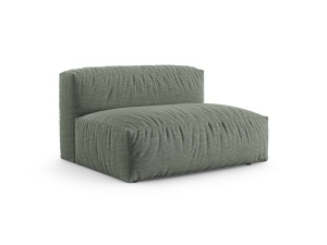 Canapea modulara verde muschi din textil pentru 1 persoana Martina 132 XL Micadoni