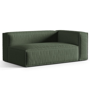 Canapea modulara verde muschi din textil pentru 3 persoane Nuria Right Structural Micadoni