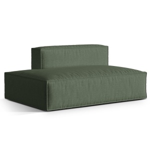 Canapea modulara verde muschi din textil pentru 3 persoane Nuria Structural Micadoni