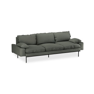 Canapea verde army din bumbac pentru 4 persoane Retro Wander HKliving