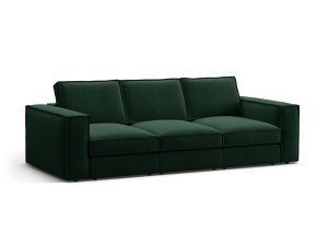 Canapea verde din catifea pentru 4 persoane Pola Micadoni