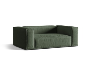Canapea verde muschi din textil pentru 2 persoane Nuria Structural Micadoni