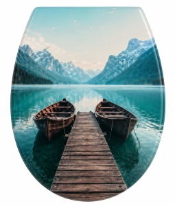 Capac pentru toaleta multicolor din plastic Dolomiti Wenko