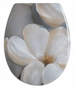 Capac pentru toaleta multicolor din plastic Fleur Wenko
