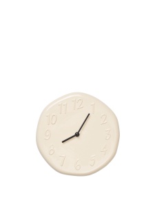 Ceas de perete crem din ceramica 25 cm Loopi Ferm Living