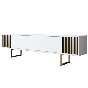 Comoda TV aurie/alba 180 cm Gold Line The Home Collection