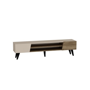 Comoda TV bej/maro din metal 180 cm Clark The Home Collection
