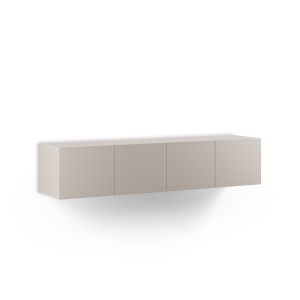Comoda TV crem 180 cm pentru perete Daroca The Home Collection