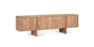 Comoda TV maro din lemn 170 cm Dynamism Giner y Colomer