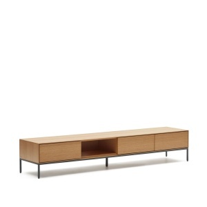 Comoda TV maro din metal 195 cm Vedrana Oak Kave Home