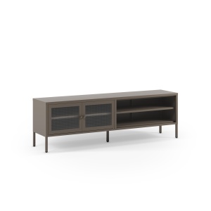Comoda TV maro mocha din metal 160 cm Layna The Home Collection