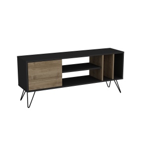 Comoda TV maro/neagra 140 cm Mistico The Home Collection