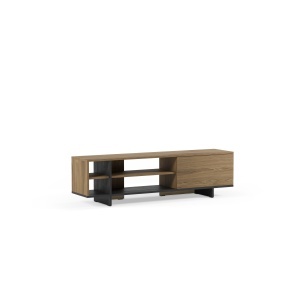 Comoda TV maro/neagra 160 cm Cequoia Quiet Object