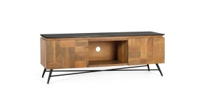 Comoda TV maro/neagra din lemn 150 cm Grain Giner y Colomer