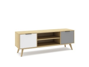 Comoda TV multicolora din lemn 140 cm Elfa The Home Collection