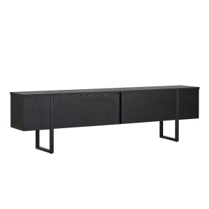 Comoda TV neagra 180 cm Onera Nordure