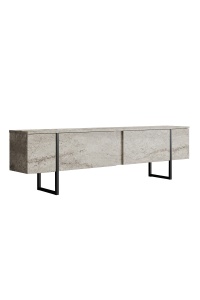 Comoda TV neagra/bej 180 cm Luxe The Home Collection