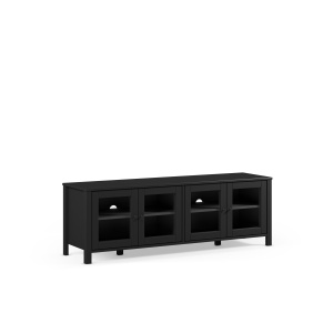 Comoda TV neagra din lemn 150 cm Alessandra The Home Collection