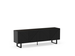 Comoda TV neagra din metal 161 cm Peta The Home Collection