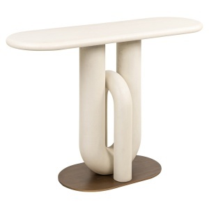 Consola crem din metal 130 cm Winslow Richmond Interiors