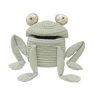 Cos cu capac verde din bumbac Fred the Frog Lorena Canals