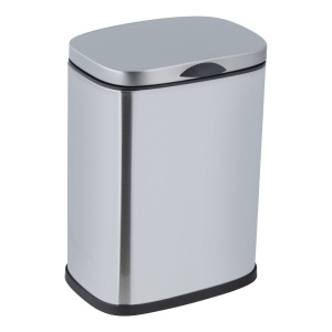 Cos de gunoi argintiu din metal 3 L Sare Wenko