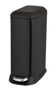 Cos de gunoi negru din metal 12 L Easy Close Wenko