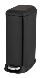 Cos de gunoi negru din metal 20 L Easy Close Wenko