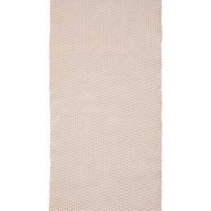 Covor alb din fibre 70x140 cm Mascarell Kave Home