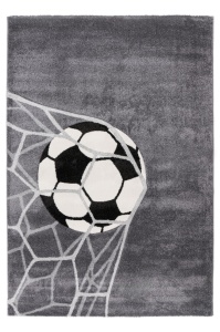 Covor argintiu din fibre sintetice Happy Soccer Lalee (diverse dimensiuni)
