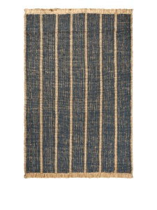 Covor maro/albastru din fibre naturale 200x300 cm Athens Ferm Living