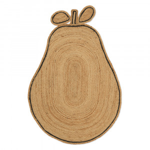 Covor maro din fibre naturale 95x140 cm Pear Ferm Living