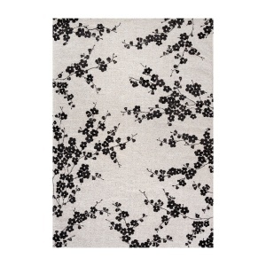 Covor negru din fibre sintetice Night Snow Louis de Poortere (diverse dimensiuni)