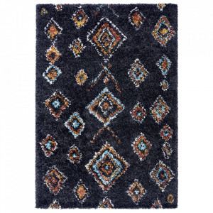 Covor negru din polipropilena Phoenix Mint Rugs (diverse dimensiuni)