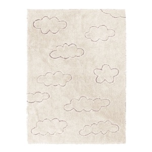 Covor pentru copii din bumbac 120x160 cm Clouds Natural Yarn Lorena Canals