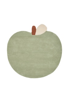 Covor verde ceai din fibre naturale 110 cm Apple Ferm Living