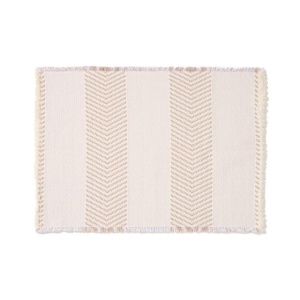 Covoras baie ecru din bumbac 50x70 cm Bina Kave Home