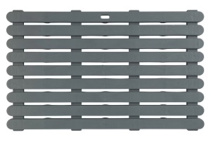 Covoras baie gri din plastic 50x80 cm Duckboard Wenko