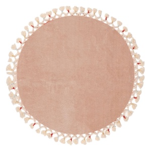 Covoras de baie bej cappuccino din fibre sintetice 80 cm Ethnic The Home Collection