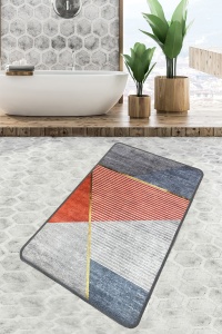 Covoras de baie multicolor din fibre sintetice 80x100 cm Sante The Home Collection
